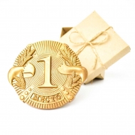 Шоколадная Медаль 1 2 3 Место 11х10х1см (168)