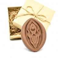 Шоколадная Женское лоно, 40 гр, крафт 10х10 см, арт. 194