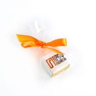 Пакетик с бантиком 1 конфета с Лого 15 грамм 