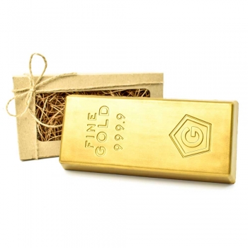 Шоколад фигурный Слиток золота макси 500 г 19,3 x 9 x 3,4 см (214)